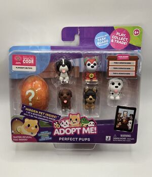 Adopt Me Perfect Pups Mini Figure Set with Mystery Pet - 6pk Toy New With Box